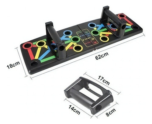 Tablero Full Flexiones De Brazos - Push Up Profesional / Fit