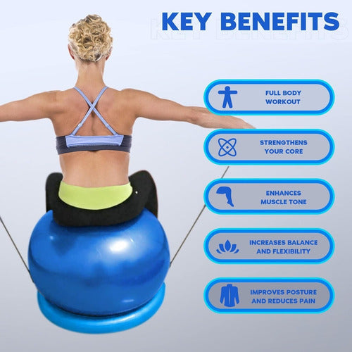 Pelota Pilates 55cm Pelota Yoga Pelota Pilates Ejercicio
