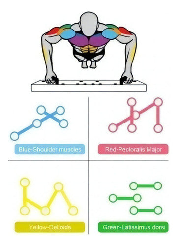 Tablero Full Flexiones De Brazos - Push Up Profesional / Fit
