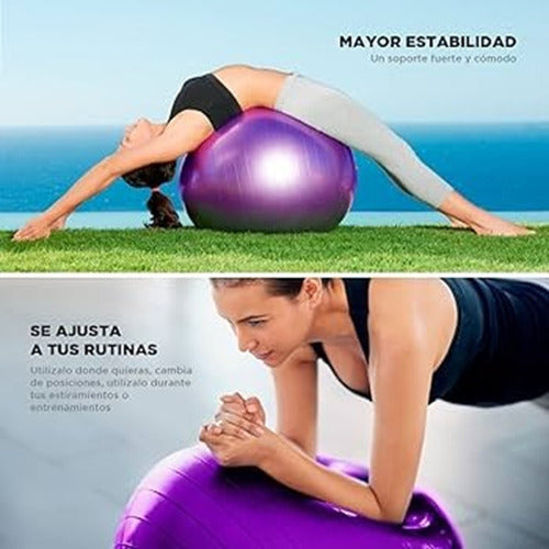 Pelota Pilates 55cm Pelota Yoga Pelota Pilates Ejercicio